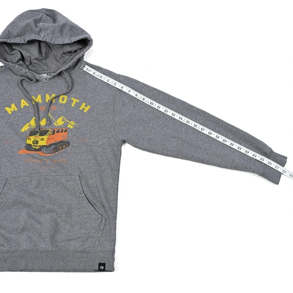 Mammoth Mountain California Independent Hoodie Sweatshirt Men's Small Gray Ski - Picture 4 of 7